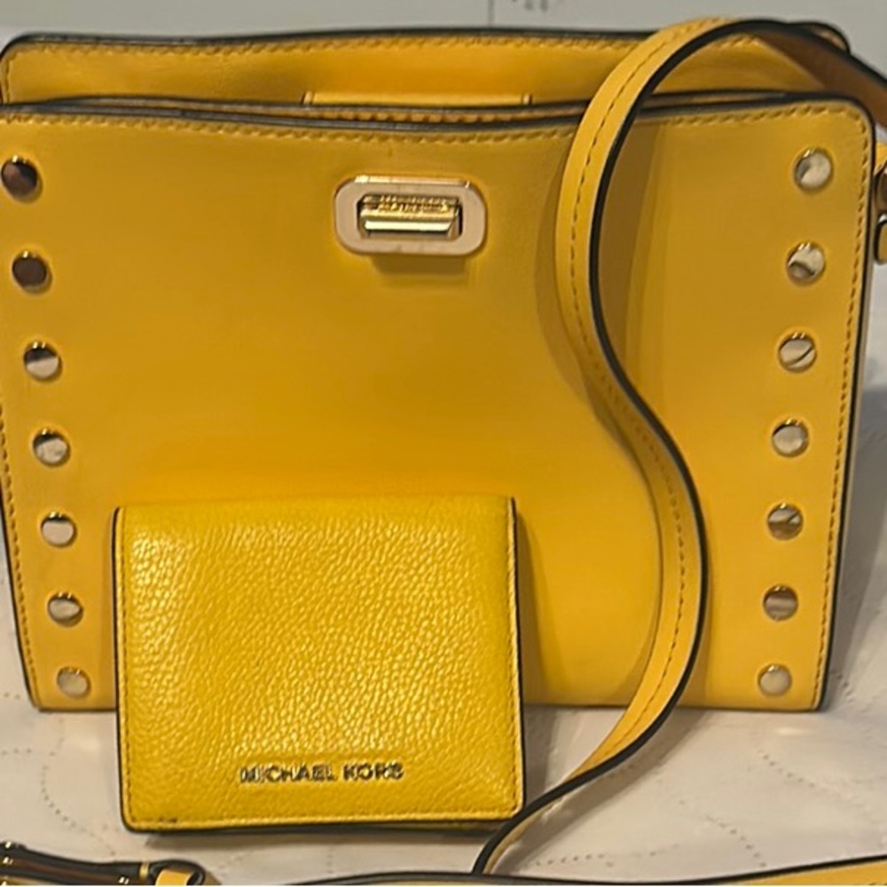Michael Kors Yellow Crossbody Bag